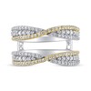 Thumbnail Image 3 of Diamond Crossover Enhancer Ring 3/4 ct tw 14K Two-Tone Gold