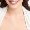 Thumbnail Image 5 of Engravable Double Heart Necklace 10K Yellow Gold 18&quot;
