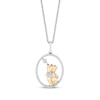 Thumbnail Image 0 of Disney Treasures Winnie the Pooh Diamond Necklace 1/8 ct tw Sterling Silver & 10K Yellow Gold 17"