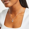 Thumbnail Image 2 of Disney Treasures Winnie the Pooh Diamond Necklace 1/8 ct tw Sterling Silver & 10K Yellow Gold 17&quot;