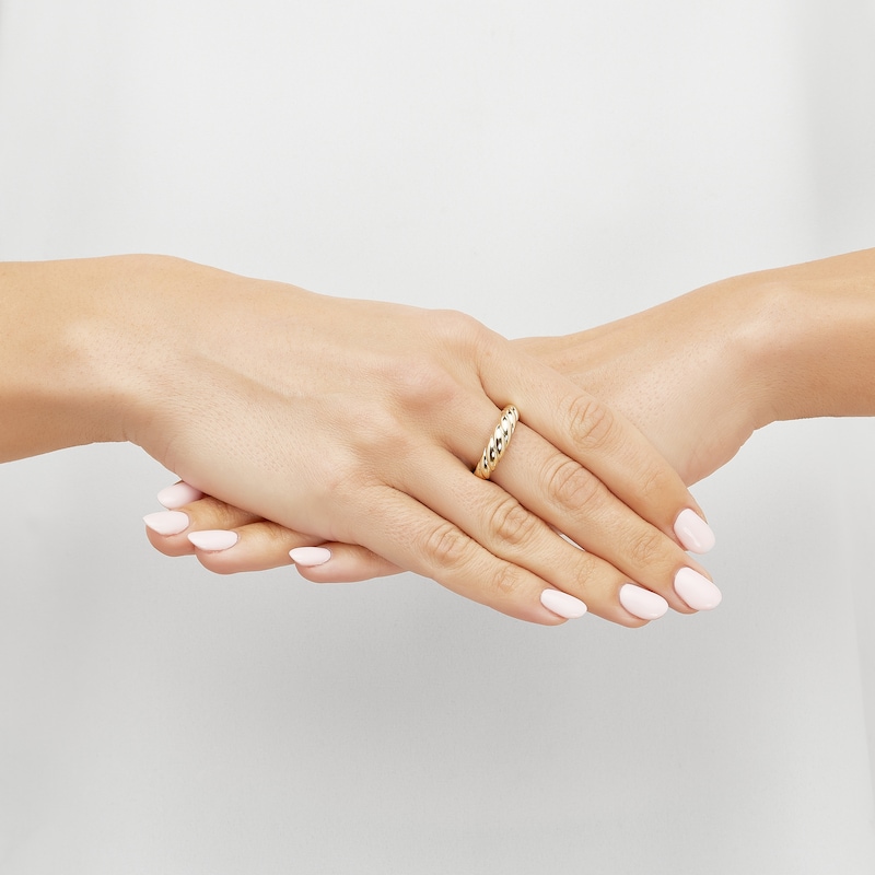 Main Image 4 of Croissant Ring 14K Yellow Gold