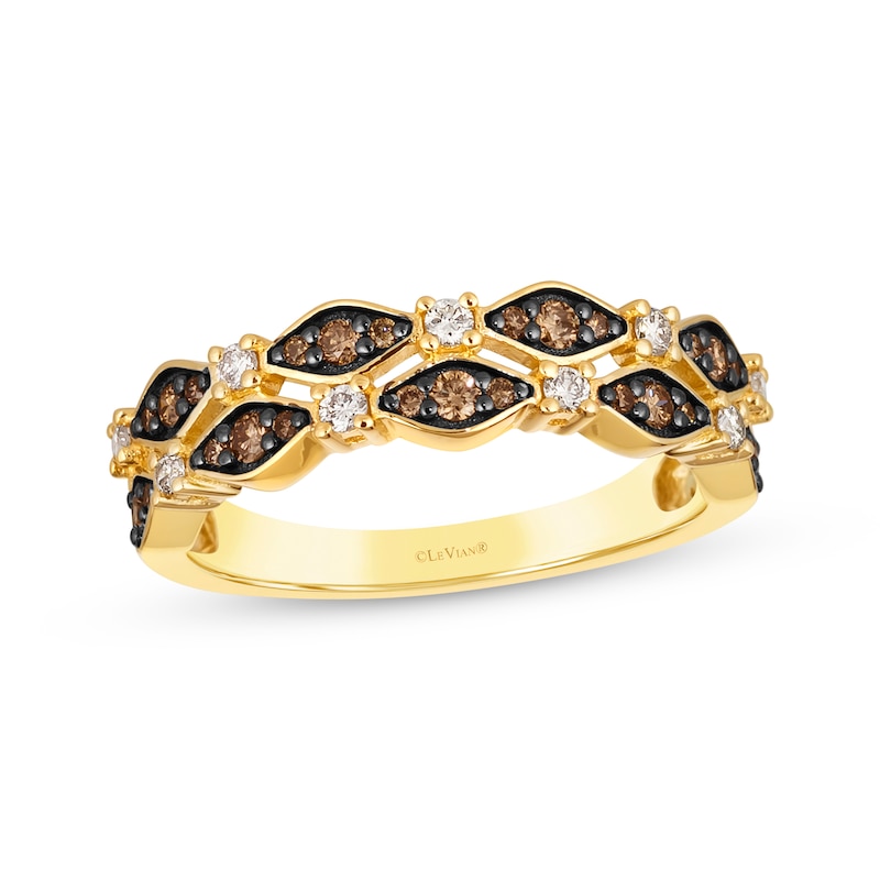 Le Vian Venetian Mosaic Diamond Ring 3/8 ct tw 14K Honey Gold