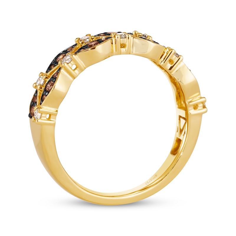 Main Image 3 of Le Vian Venetian Mosaic Diamond Ring 3/8 ct tw 14K Honey Gold