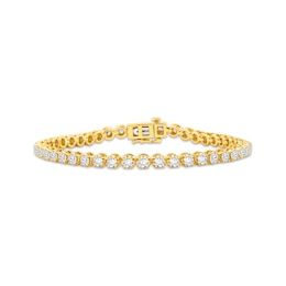 KAY Lab-Grown Diamonds Tennis Bracelet 5 ct tw 14K Yellow Gold 7"