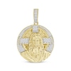Thumbnail Image 1 of Men's Diamond Jesus Medallion Charm 1/5 ct tw 10K Yellow Gold