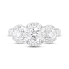 Thumbnail Image 4 of Memories, Moments, Magic Round-Cut Lab-Grown Diamond Three-Stone Engagement Ring 2 ct tw 14K White Gold
