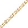Thumbnail Image 2 of Rope Chain Bracelet 5mm Semi-Solid 10K Yellow Gold 7.5&quot;