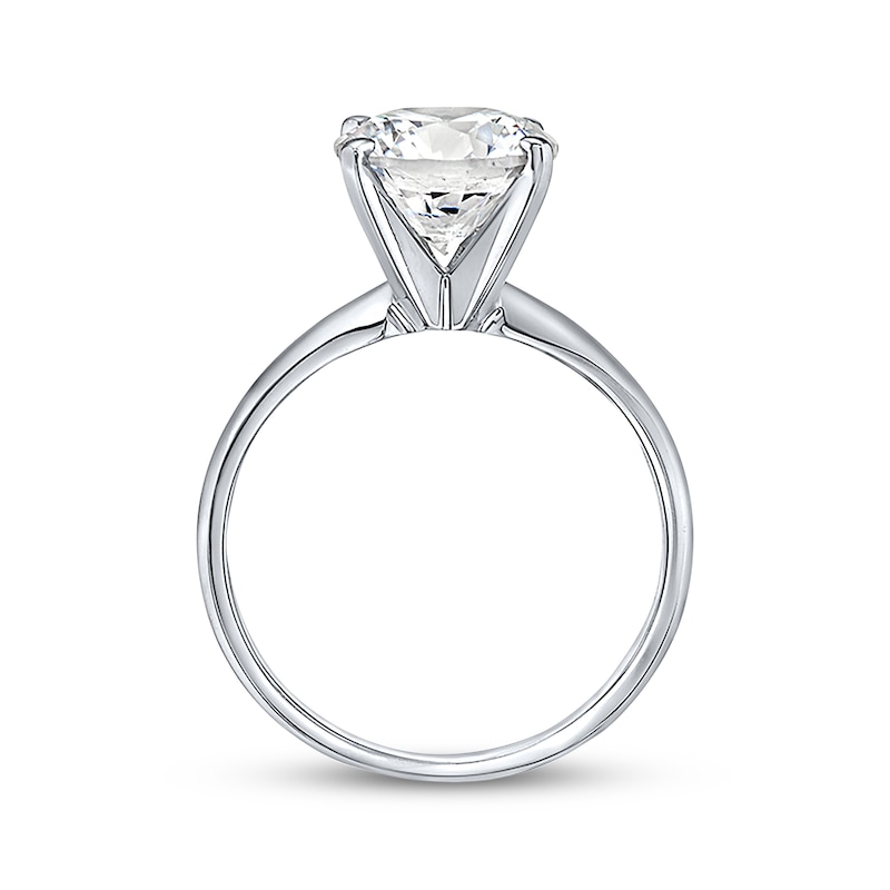 Main Image 2 of Lab-Grown Diamonds Round-Cut Solitaire Engagement Ring 3 ct tw 14K White Gold (I/SI2)