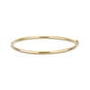 Thumbnail Image 1 of Hollow Bangle Bracelet 3mm 10K Yellow Gold
