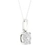 Thumbnail Image 2 of KAY Lab-Grown Diamonds Halo Necklace 1/4 ct tw 10K White Gold 18&quot;