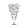 Thumbnail Image 2 of Diamond Two-Row Swirl Ring 1-1/2 ct tw 14K White Gold