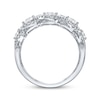 Thumbnail Image 3 of Diamond Two-Row Swirl Ring 1-1/2 ct tw 14K White Gold
