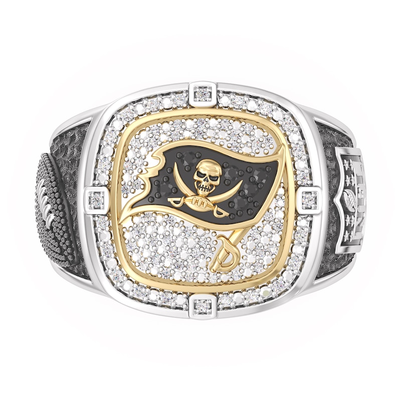 Main Image 1 of True Fans Tampa Bay Buccaneers Championship Ring Sterling Silver & 10K Yellow Gold Ring