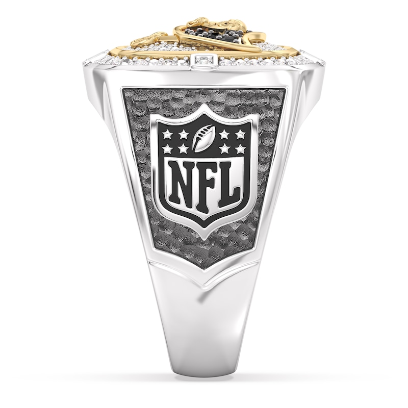 Main Image 3 of True Fans Tampa Bay Buccaneers Championship Ring Sterling Silver & 10K Yellow Gold Ring