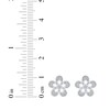 Thumbnail Image 5 of Diamond Flower Stud Earrings 1/10 ct tw 10K White Gold