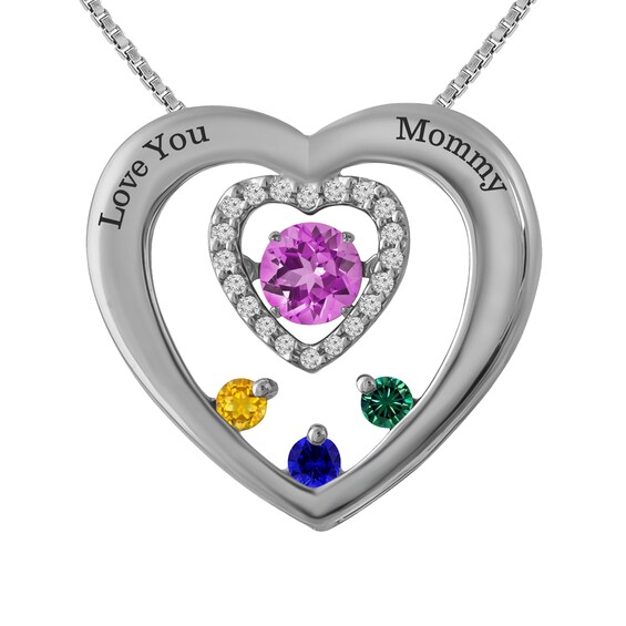 Unstoppable Love Family & Mother's Necklace (2-4 Stones and 2 Lines)