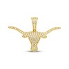Thumbnail Image 1 of Men's Diamond Longhorn Charm 3/4 ct tw 10K Yellow Gold