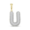 Thumbnail Image 1 of Diamond Puff Letter U Initial Charm 1/3 ct tw 10K Yellow Gold