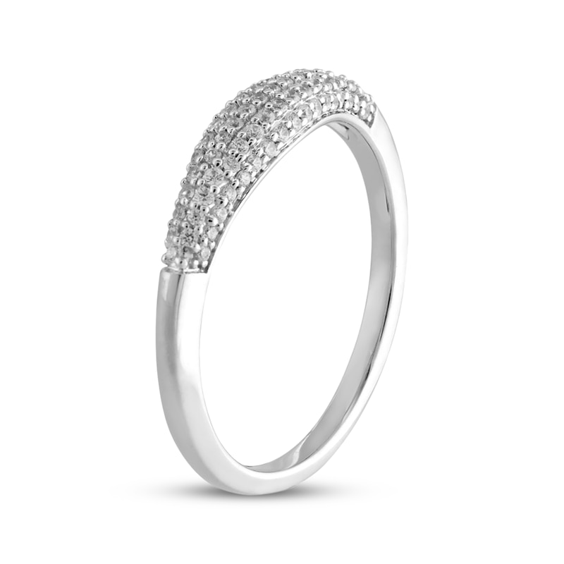 Main Image 2 of STUDIO BY KAY Diamond Pavé Curve Ring 1/4 ct tw 10K White Gold