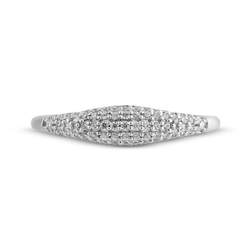 Main Image 3 of STUDIO BY KAY Diamond Pavé Curve Ring 1/4 ct tw 10K White Gold