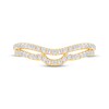 Thumbnail Image 3 of Now + Forever Diamond Two-Row Contour Anniversary Ring 3/8 ct tw 10K Yellow Gold