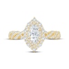 Thumbnail Image 3 of Now + Forever Marquise-Cut Diamond Double-Halo Engagement Ring 1 ct tw 14K Yellow Gold