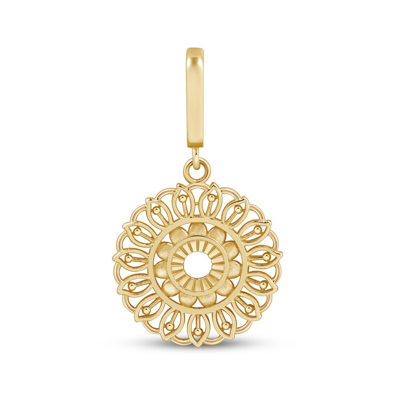 Main Image 1 of Charmed Memories Swirl Pattern Charm 10K Yellow Gold