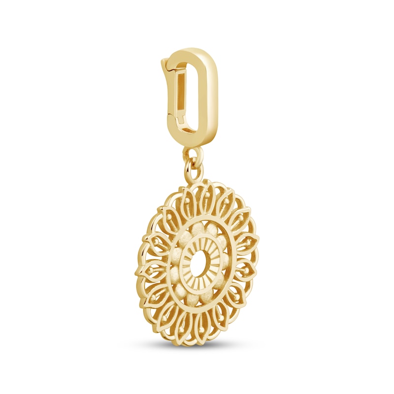 Main Image 2 of Charmed Memories Swirl Pattern Charm 10K Yellow Gold