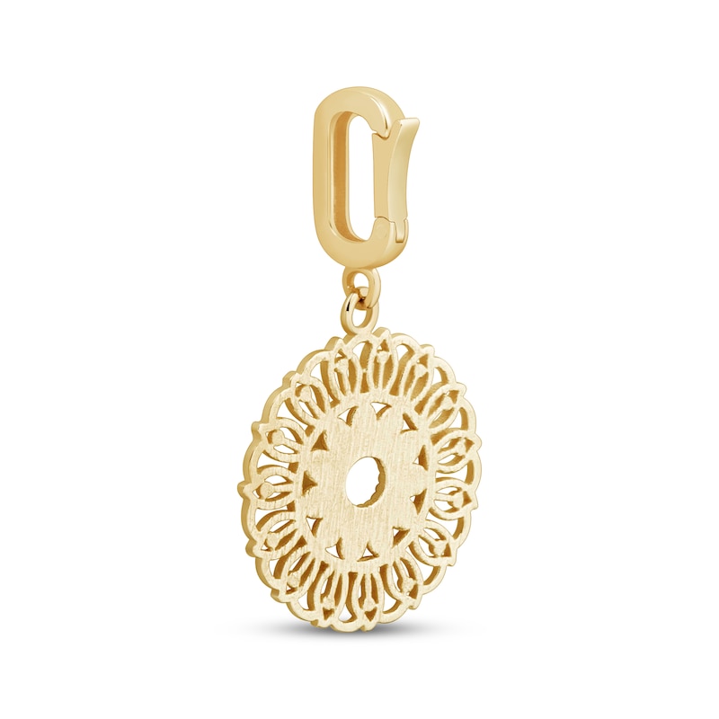 Main Image 3 of Charmed Memories Swirl Pattern Charm 10K Yellow Gold