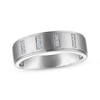 Thumbnail Image 1 of Now + Forever Men's Diamond Trios Wedding Band 1/20 ct tw 10K White Gold