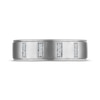 Thumbnail Image 3 of Now + Forever Men's Diamond Trios Wedding Band 1/20 ct tw 10K White Gold
