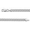 Thumbnail Image 3 of 3.7mm Round Curb Chain Necklace Solid Sterling Silver 20"