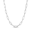 Thumbnail Image 1 of 5.9mm Paperclip Chain Necklace Solid Sterling Silver 20"