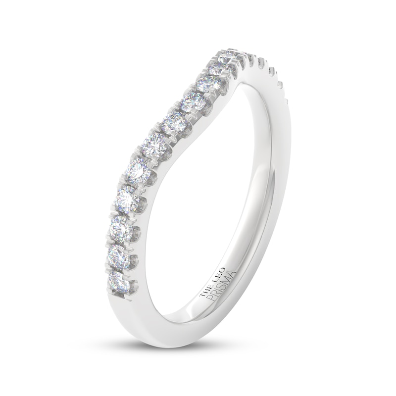 Main Image 2 of THE LEO Prisma Diamond Contour Wedding Band 1/3 ct tw 14K White Gold