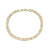 Thumbnail Image 1 of 5.3mm Diamond-Cut Garibaldi Chain Bracelet Hollow 10K Yellow Gold 8.5"