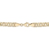 Thumbnail Image 3 of 5.3mm Diamond-Cut Garibaldi Chain Bracelet Hollow 10K Yellow Gold 8.5"