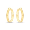 Thumbnail Image 2 of Diamond-Cut Screw Hoop Earrings 10K Yellow Gold 15mm