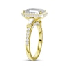 Thumbnail Image 2 of Now + Forever Lab-Grown Diamonds Emerald-Cut Hidden Halo Engagement Ring 3-3/4 ct tw 14K Yellow Gold