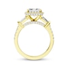 Thumbnail Image 3 of Now + Forever Lab-Grown Diamonds Emerald-Cut Hidden Halo Engagement Ring 3-3/4 ct tw 14K Yellow Gold