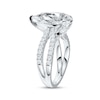 Thumbnail Image 2 of Now + Forever Lab-Grown Diamonds Pear-Shaped Split Shank Engagement Ring 5-1/2 ct tw 14K White Gold