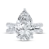 Thumbnail Image 4 of Now + Forever Lab-Grown Diamonds Pear-Shaped Split Shank Engagement Ring 5-1/2 ct tw 14K White Gold