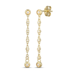 STUDIO BY KAY Lab-Grown Diamond Drop Earrings 1/10 ct tw 24K Yellow Gold Vermeil Sterling Silver