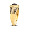 Thumbnail Image 2 of Le Vian Men's Cushion-Cut Chocolate Quartz Ring 3/4 ct tw Diamonds 14K Honey Gold