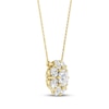Thumbnail Image 2 of KAY Lab-Grown Diamonds Flower Necklace 1 ct tw 10K Yellow Gold 18"