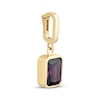 Thumbnail Image 2 of Charmed Memories Emerald-Cut Dark Purple Cubic Zirconia Charm 10K Yellow Gold