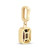 Thumbnail Image 3 of Charmed Memories Emerald-Cut Dark Purple Cubic Zirconia Charm 10K Yellow Gold