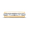 Thumbnail Image 4 of Now + Forever Men's Diamond Brushed Wedding Band 3/8 ct tw 10K Yellow Gold