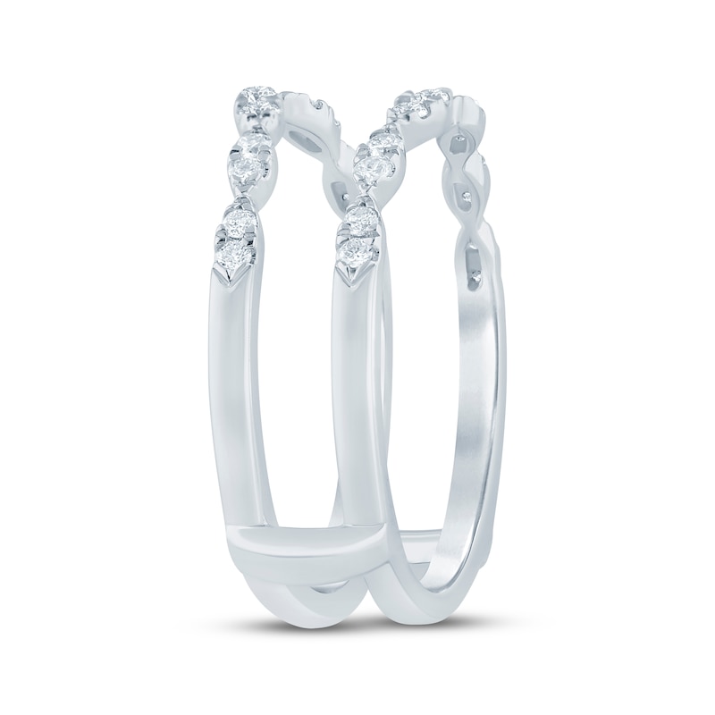 Main Image 2 of Now + Forever Diamond Scalloped Enhancer Ring 1/4 ct tw 14K White Gold