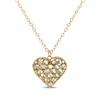 Thumbnail Image 1 of Italian Brilliance Heart Necklace 14K Two-Tone Gold 18"