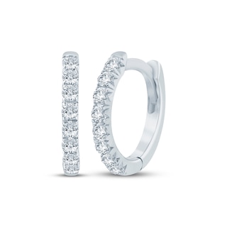 KAY Lab-Grown Diamonds Huggie Hoop Earrings 1/8 ct tw Sterling Silver
